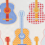 Popeline-Gewebe Guitars Ecru - Ribes y Casals
