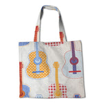Popeline-Gewebe Guitars Ecru - Ribes y Casals