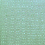 Ton-in-Ton bestickter Polka-Dot-Popeline-Stoff Water Green - Ribes y Casals