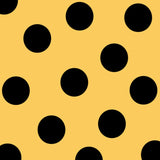 Popeline Dot Popeline Gelb Hintergrund 3,5 cm - Ribes y Casals