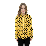 Popeline Dot Popeline Gelb Hintergrund 3,5 cm - Ribes y Casals