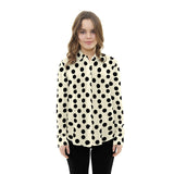 Popeline Dot Popeline Ecru Hintergrund 3,5 cm - Ribes y Casals