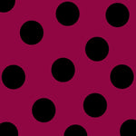 Gepunkteter Popeline-Stoff Fuchsia Hintergrund 3,5 cm - Ribes y Casals