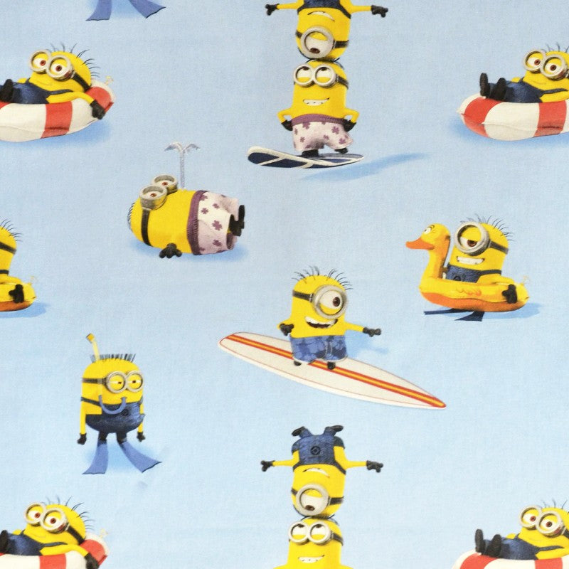 Himmelblau Minions Popeline-Stoff - Ribes y Casals