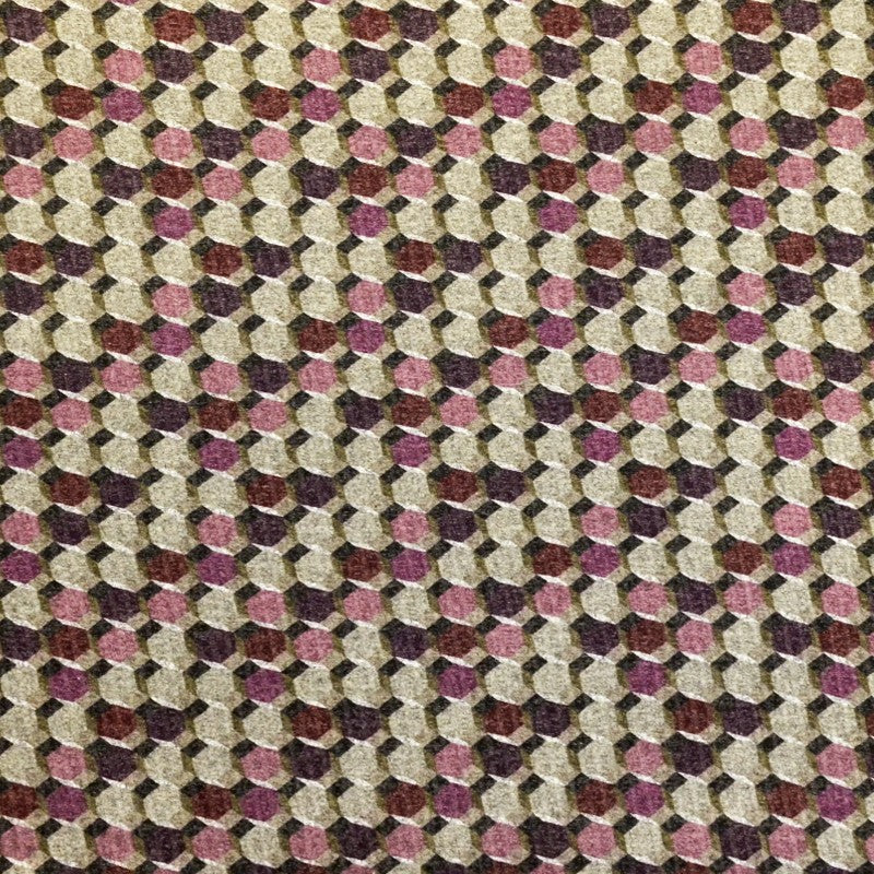 Geometrischer Rippenstrick-Stoff Flieder - Ribes y Casals