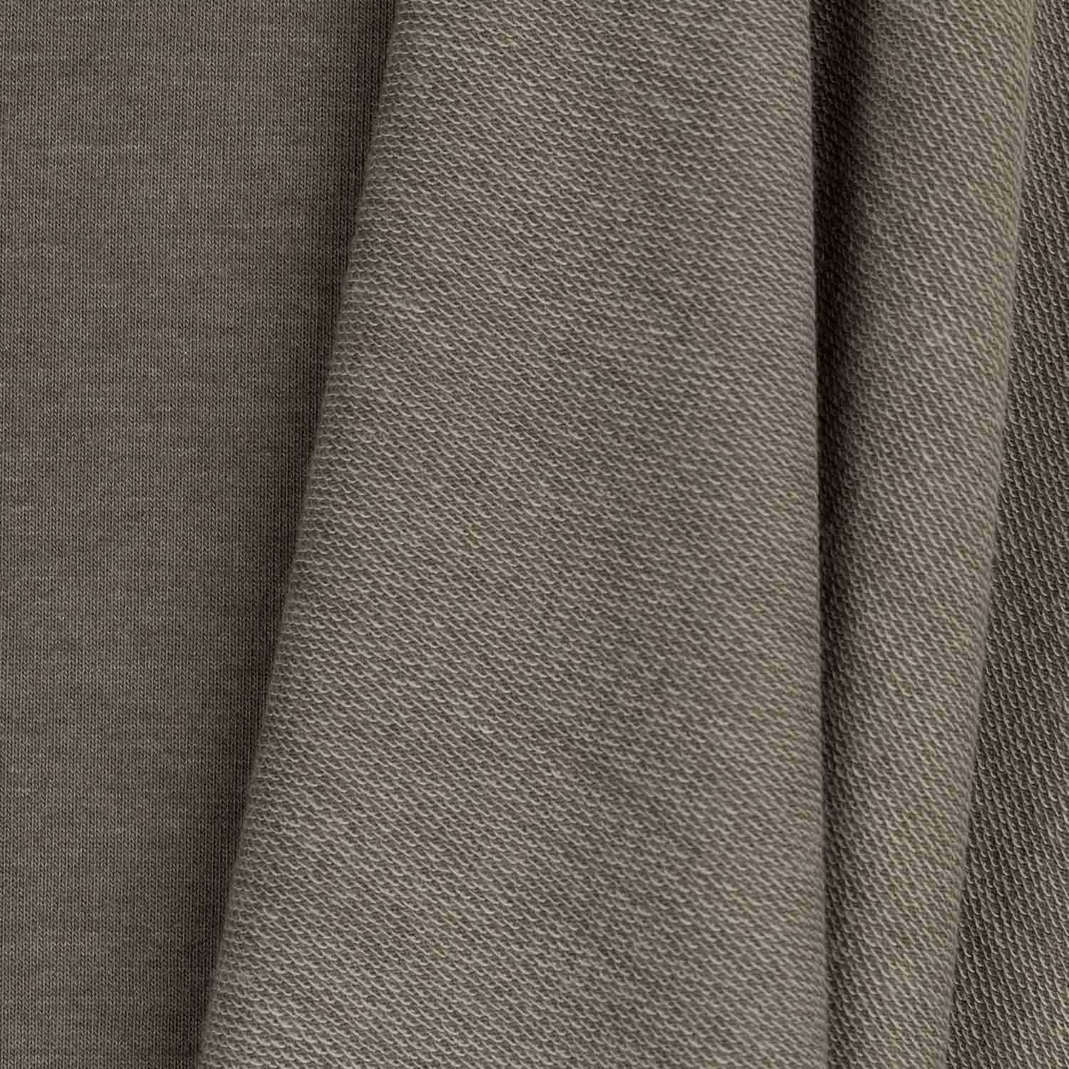 Maschenware Plüsch Khaki - Ribes y Casals