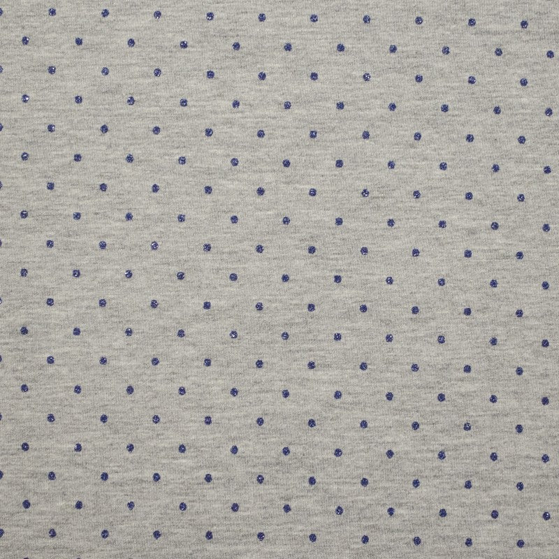 Blauer Polka-Dot-Glitzer-Stoff - Ribes y Casals