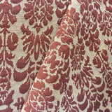Granat Barock Jacquard-Strickstoff Maroon - Ribes y Casals