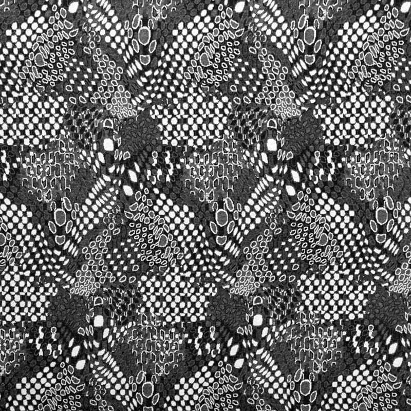 Jacquard-Strickstoff Mosaik Grau - Ribes y Casals