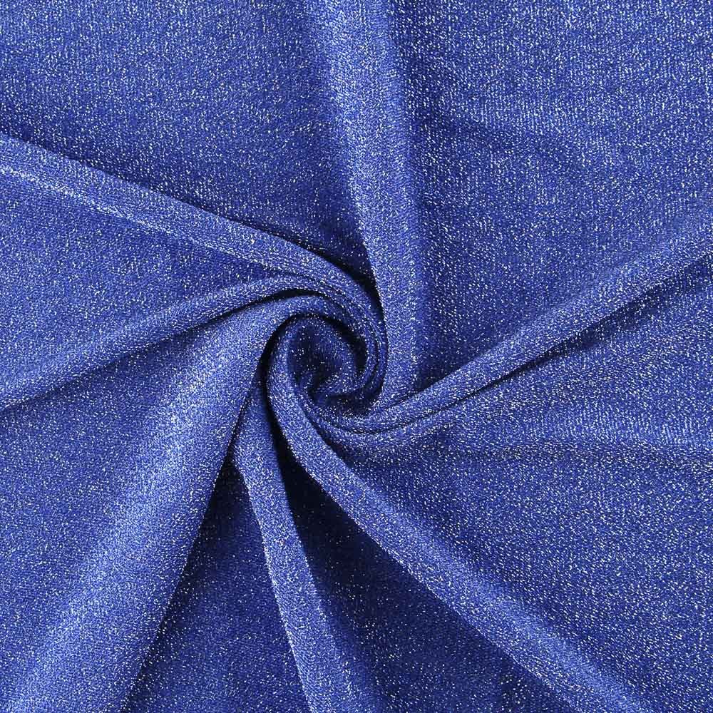 Maschenware Lamé Blau - Ribes y Casals