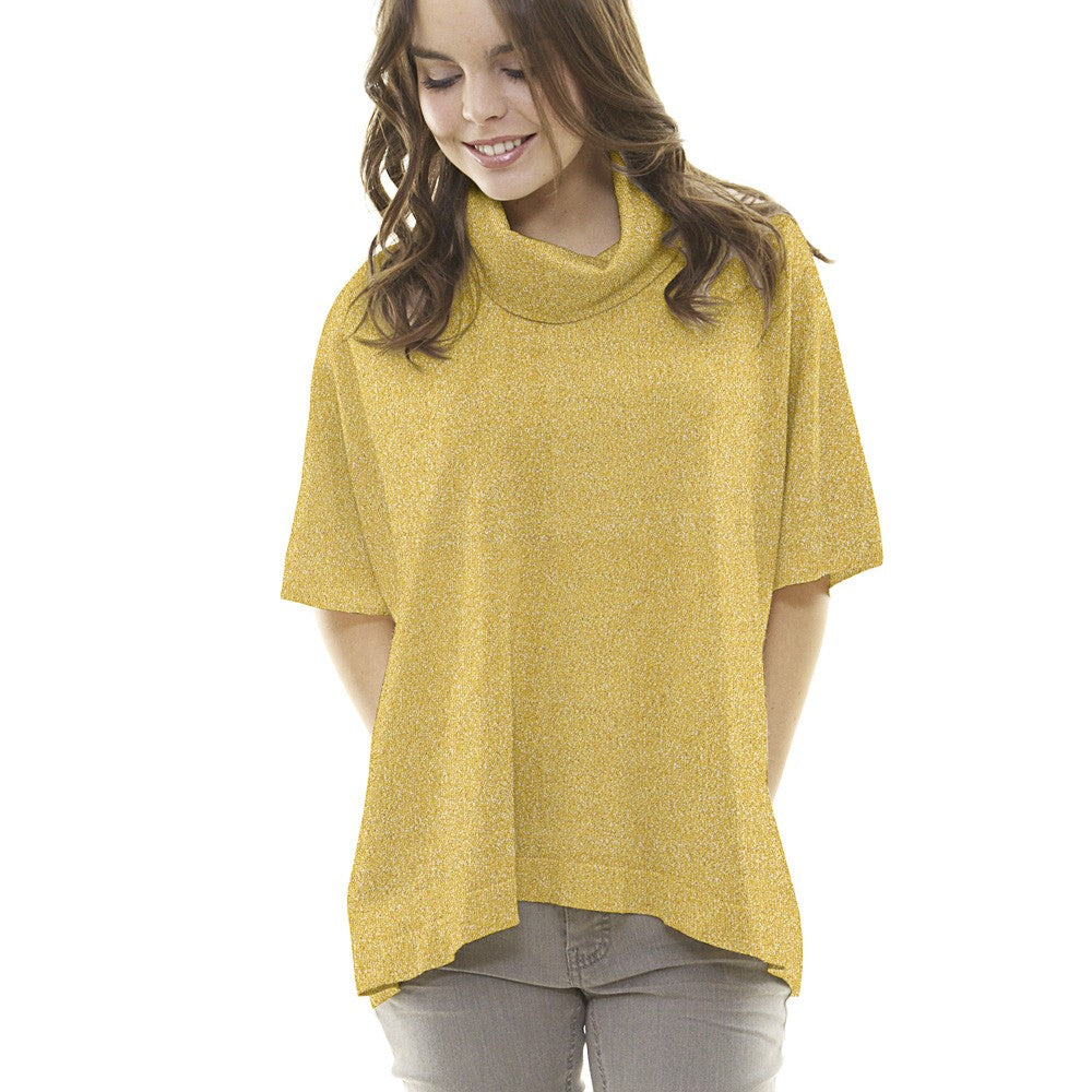 Maschenware Lamé Gelbgold - Ribes y Casals