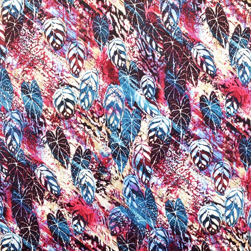 Fuchsia Herbst Wolle gestrickt Stoff Fuchsia - Ribes y Casals