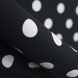 Schwarzer Polka-Dot-Stoff - Ribes y Casals