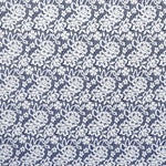 Marineblaues florales Lycra-Gestrick - Ribes y Casals
