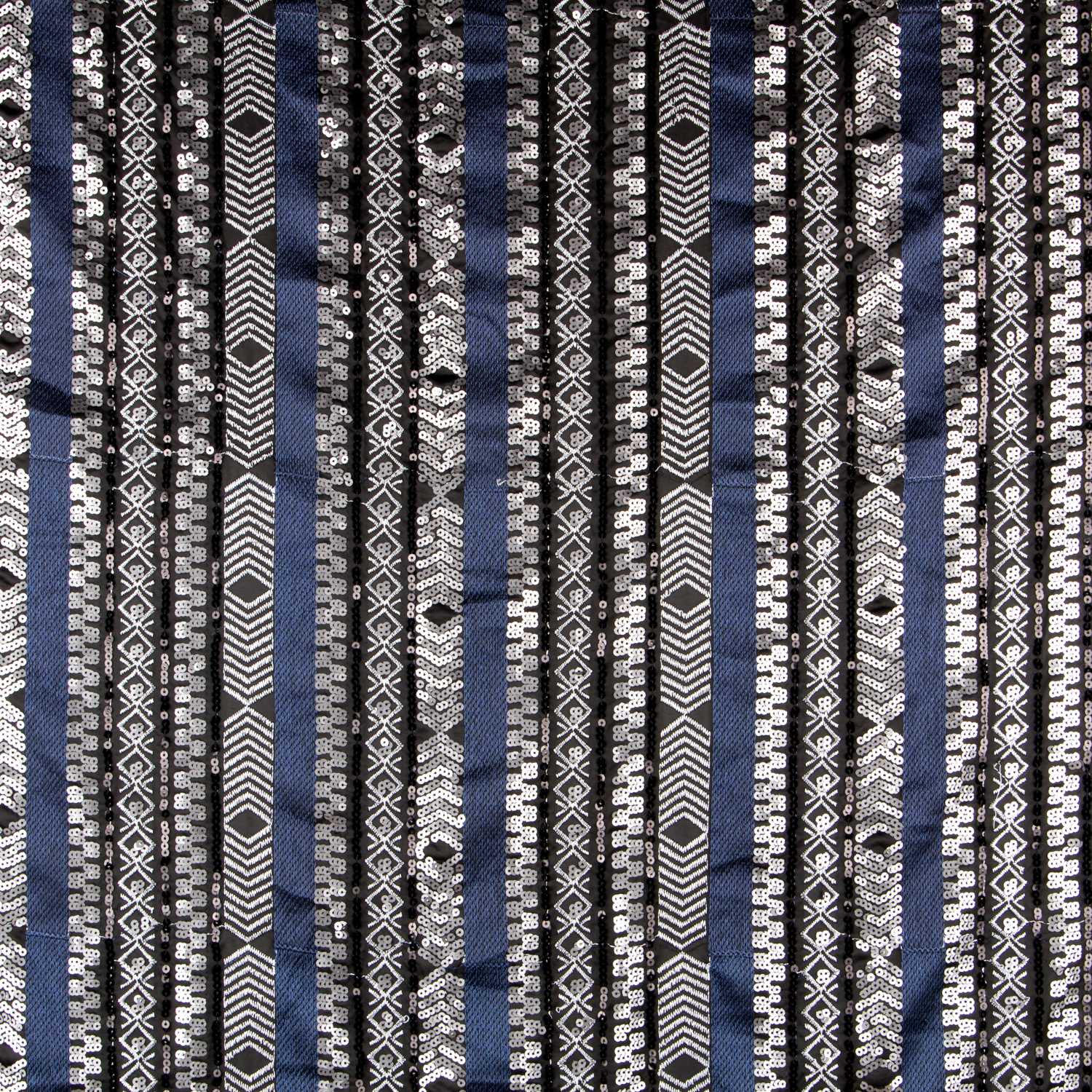 Strickwaren Ethnisch Blau Pailletten Lycra Strickwaren - Ribes y Casals
