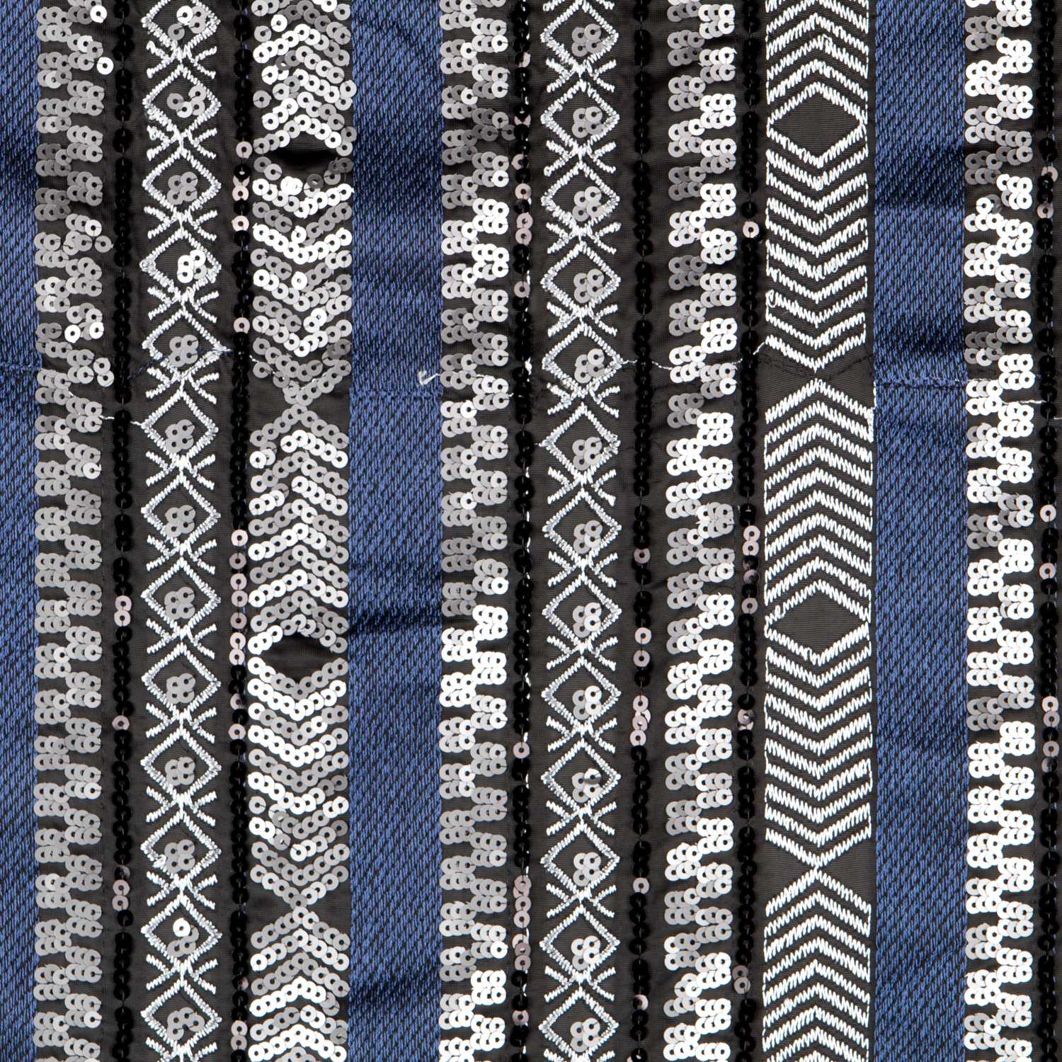 Strickwaren Ethnisch Blau Pailletten Lycra Strickwaren - Ribes y Casals