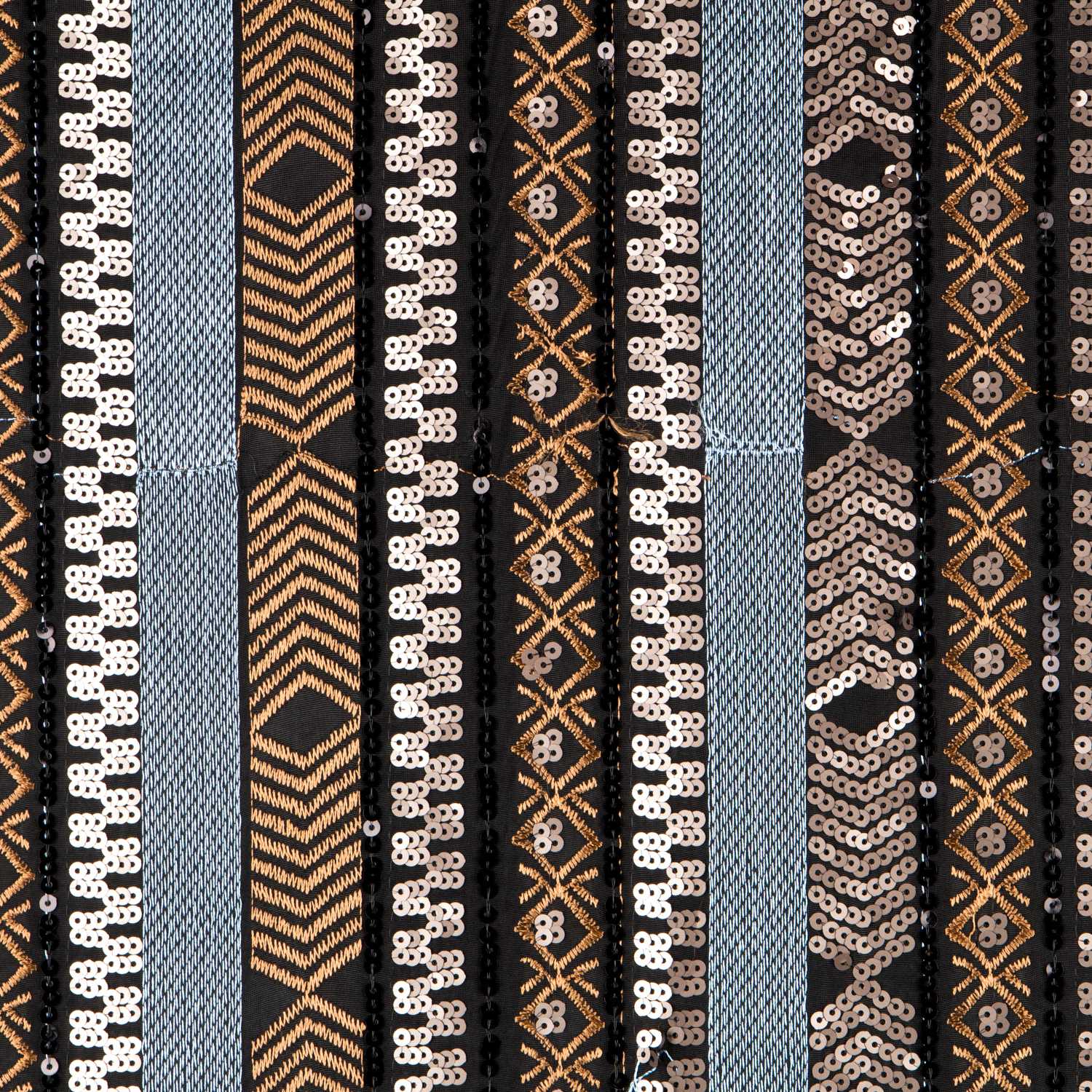 Maschenware Lycra Lentejuela Étnica Copper - Ribes y Casals