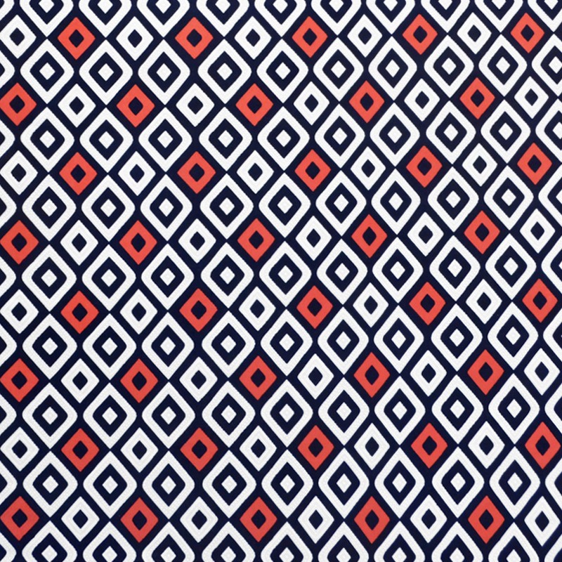 Maschenware Lycra Rhombus navy - Ribes y Casals