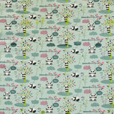Gestrickter Stoff Panda Grünes Wasser - Ribes y Casals