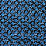 Türkisfarbener Diamant-Glitzer-Stich-Stoff - Ribes y Casals