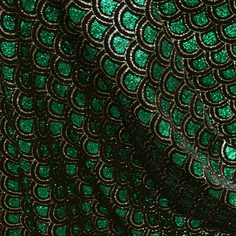 Grüner Diamant-Glitzer-Strickstoff - Ribes y Casals