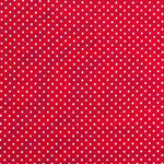 Viskose-Strickstoff Polka Dot Mini Rot - Ribes y Casals