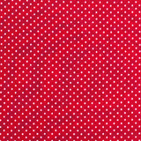 Viskose-Strickstoff Polka Dot Mini Rot - Ribes y Casals