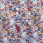 Viskose Strickstoff Mosaik Blume Blau - Ribes y Casals