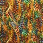 Viskose-Strickware Snake Orange - Ribes y Casals