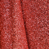 Metallischer Raffia-Stoff Rot - Ribes y Casals