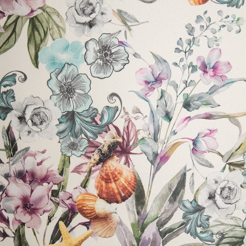 Satin Satin Floral Oceano Ecru - Ribes y Casals