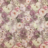 Flieder Satin Mikado Bouquet Stoff - Ribes y Casals