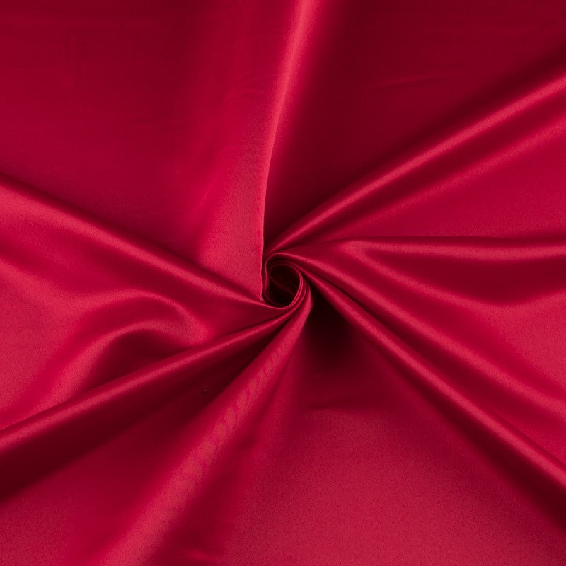 Rubinroter Polyester-Satin - Ribes y Casals
