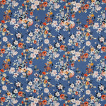 Rustikaler Stoff mit blauen Blumen - Ribes y Casals