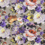 Rustikaler Floral-Satin-Stoff mit Stein-Hintergrund - Ribes y Casals
