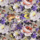 Rustikaler Floral-Satin-Stoff mit Stein-Hintergrund - Ribes y Casals