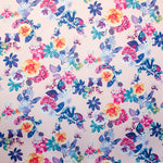 Twill Polyester Stoff Blumen Rosa Hintergrund - Ribes y Casals