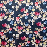 Stoff Satin Blume Schwarzer Hintergrund - Ribes y Casals