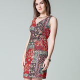Roter Indien-Satin-Stoff - Ribes y Casals