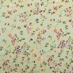 Kimono-Satinstoff Grünlicher Hintergrund - Ribes y Casals