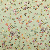 Kimono-Satinstoff Grünlicher Hintergrund - Ribes y Casals
