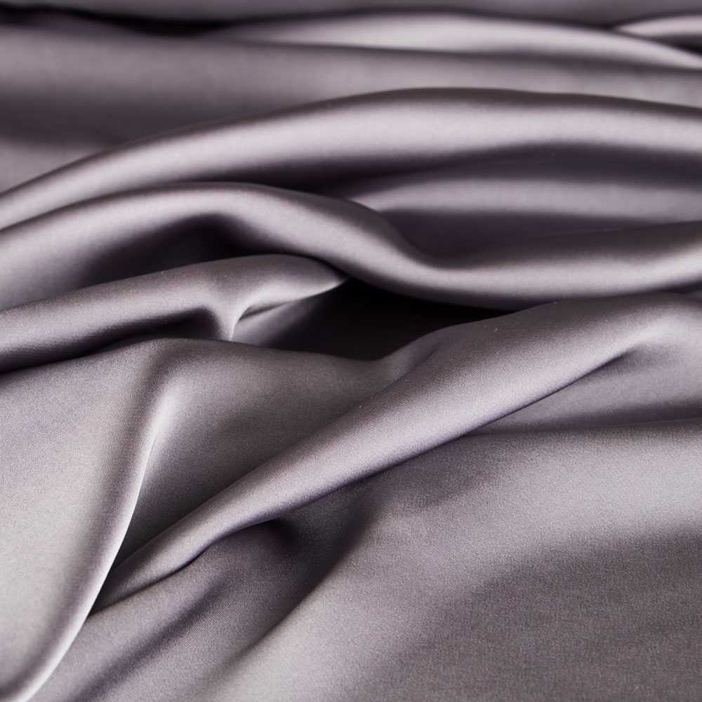 Grauer Dessous-Satin-Stoff - Ribes y Casals