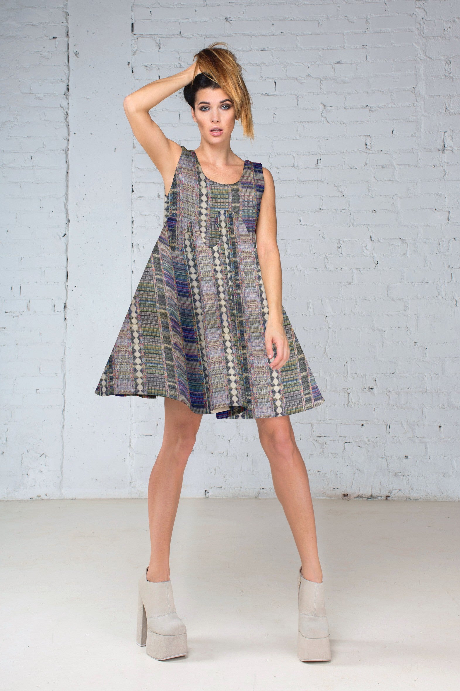 Stoff-Satin-Paneel Multicolour - Ribes y Casals
