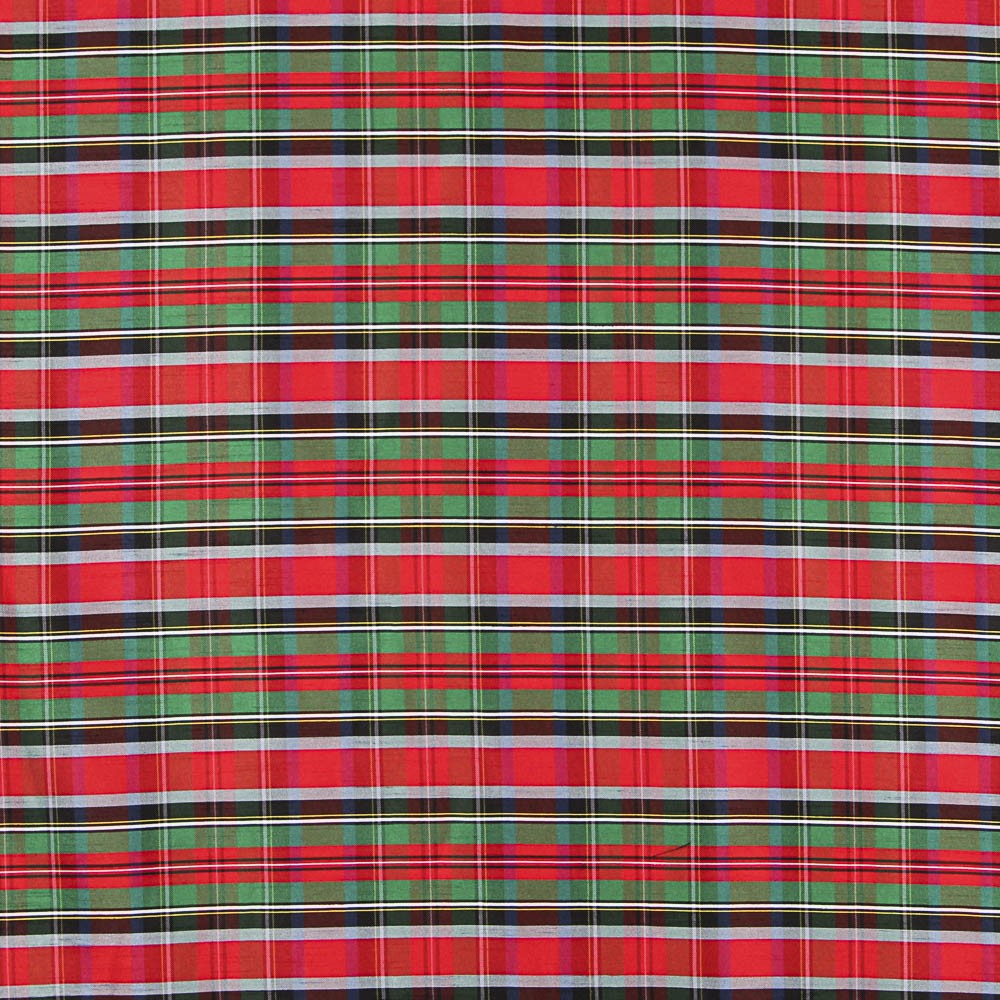 Shantung Polyester Rot Quadratisch Blau - Ribes y Casals