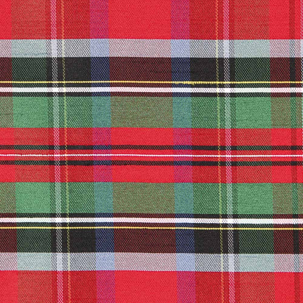 Shantung Polyester Rot Quadratisch Blau - Ribes y Casals