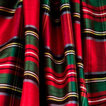 Shantung Polyester Shantung Rot Quadratisch Stoff - Ribes y Casals