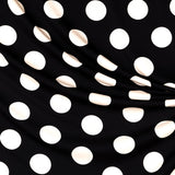 Stoff Spandex Polka Dot Ecru - Ribes y Casals