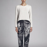 Spandex Palmeras Dunkelblau Stoff - Ribes y Casals