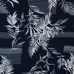 Spandex Palmeras Dunkelblau Stoff - Ribes y Casals
