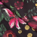 Stretchstoff Wild Flowers Schwarz - Ribes y Casals